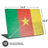 Cameroon Flag Distressed Universal Laptop 18in (14.6 x 10.6in) Skin